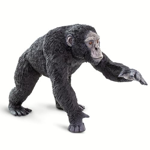 Safari Ltd. Chimpanzee Figurine - Lifelike 4 Primate Figure - Educational Toy for Boys, Girls, and Kids Ages 1+