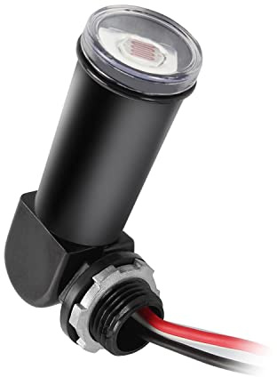 GBAYSA 1 Pack Outdoor Photoelectric Sensor,Dusk to Dawn Swivel Mount Conduit Lighting Control with Photocell,Automatic Adjustable Photo Sensor Switch for Indoor and Outdoor Light