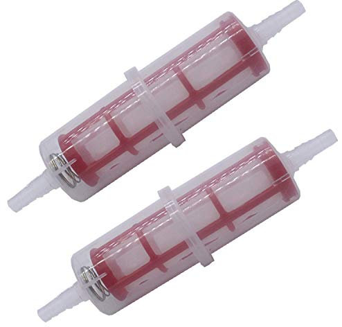 2 filtri universali per benzina in linea per tubi da 8 a 10 mm