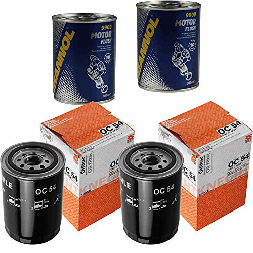 QR-Parts Set 85706556 9900 OC 54 2x Original MAHLE/KNECHT Ölfilter + SCT Motor Flush Motorspülung