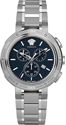 Versace Herrenuhr Chronograph Quarz Edelstahl - VE2H00321