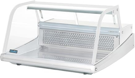 Polar Refrigeration G-Series 200 W Serve Over Counter Fish Display Fridge 175 Litre, White, Temp Range: 2° to 12°C, LED Lighting, Easy Drainage System, Size: 560 x 915 x 890 mm, GE960