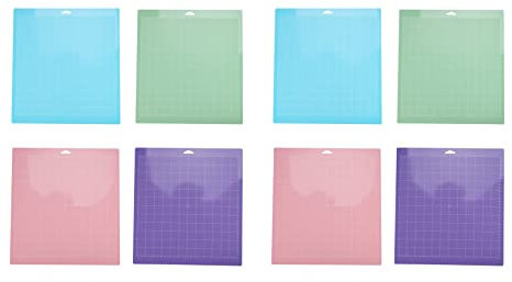 VENEKA 8 Stück Gemischte Farbe PVC Gitter Schnitt Pads Schneiden Plotter Pad ZubehöR für/Cameo 4