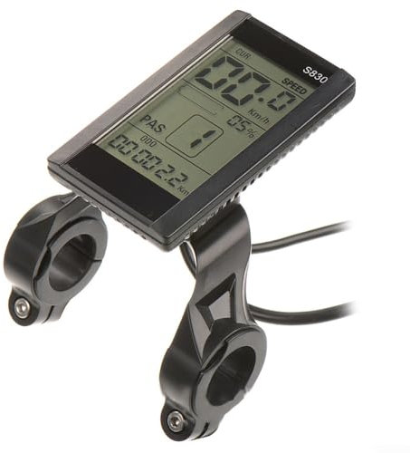 Elektrisches Fahrrad Intelligentes LCD-Display, S830 Wasserdichter Bildschirm Elektrischer Fahrcomputer für E-Bike Scooter 36/48V (5PIN wasserdichte Schnittstelle)