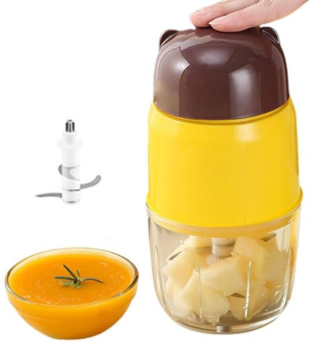 Frullatore per purea di alimenti, piccolo robot da cucina automatico per bambini, miscelatore portatile per alimenti, frullatore staccabile per casa, viaggi