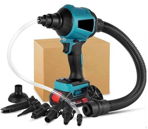 Cordless Air Blower with Brushless Motor - Compressed Air Duster Machine for Cleaning Dust, Hair, Inflating Pools, Beds - Vacuum Compression