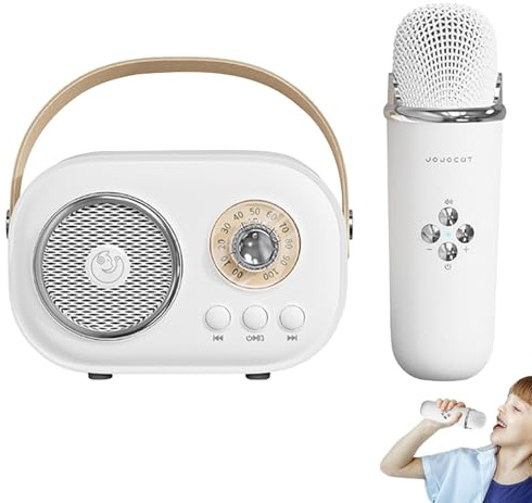 Altavoz portátil del Karaoke, Karaoke portátil - de Karaoke Multifuncional | Máquina de Karaoke Creativa con Efectos de Cambio de Voz, Altavoz inalámbrico de Karaoke con micrófonos