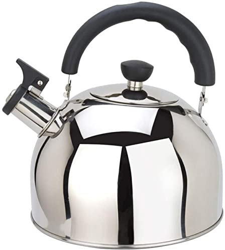 MYVVKIA Whistling Teapot Large Capacity Stainless Steel Whistle Teapot for Tea Coffee and Household Kettle for Heating Milk