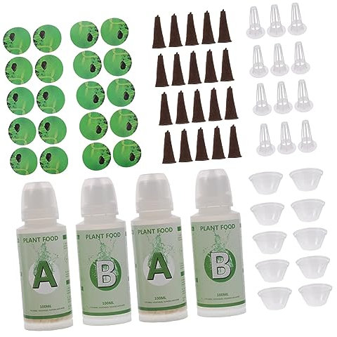 POPETPOP Hydroponische Pflanzbehälter Mit Transparenten Abdeckungen Soilless Pflanzen-kit Für Erdbeeren Tomaten Blumen Und Pflanzkörben Und Wachstums-schwämmen