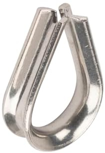 cyclingcolors 1x Cosse Coeur Câble en Acier Inoxydable A4 Manchon de Serrage Serre-Câble Protection Fixation Corde Gréement Nautique Marine Bâtiment, 10mm