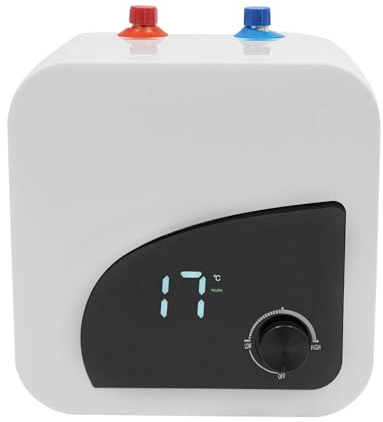 Caldaia scaldabagno, 8 litri, piccolo scaldabagno da 1500 W, elettrico per la cucina