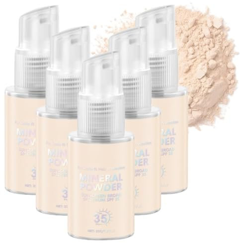 Poudre Pour écran Solaire Minéral,SPF 35 Pa++,écran Solaire En Poudre,For Scalp & Hair,Scalp Sunscreen Powder,Powder Sunscreens for Scalp,Broad Spectrum UV Protection,Lightweight Et No-Greasy (5)