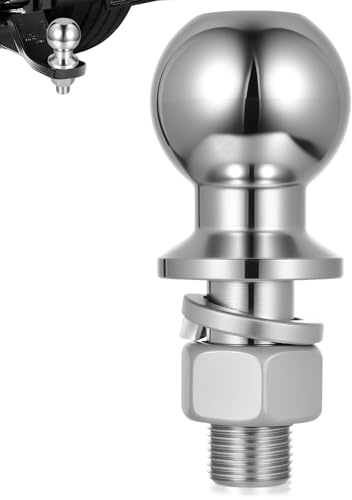 Sfera di Attacco per Rimorchio, 50mm 3,5T Gancio Traino per Trattore Sicura, Sfera di Traino Bulloni per Barra di Trainos, Gancio di Trainos con Testa Sferica per Auto Camion Rimorchi Trattori