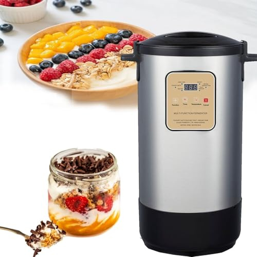 Nuxyyds Máquina de fermentación eléctrica Contenedor de Yogur casero Máquina de fermentación de natto a Temperatura Constante para Masa Vinagre de Vino de arroz Enzima 12L