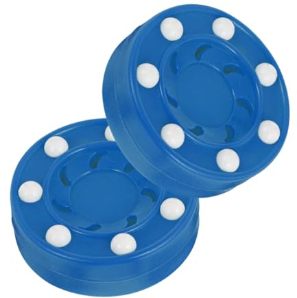Supvox Rollhockey Puck 2 Stück Street Hockey Puck Für Training Und Wettkampf Stoßfester Kern Geringe Reibung Für Innen- Und Außenflächen Wie Halle Straße Und Glatte Böden