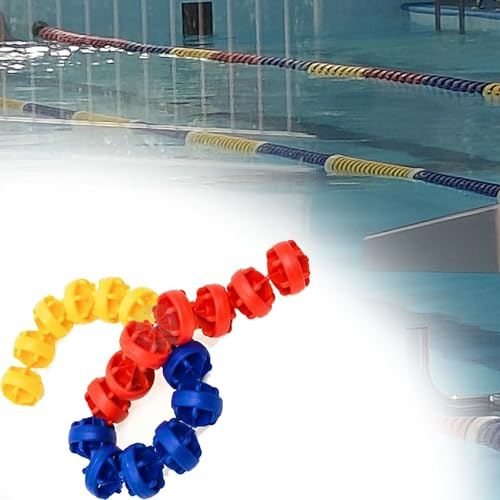 Swimming Pool Lane Rope, Ball-Shaped Float Divider for Inground Pools, Shallow/Deep End Use, Durable Spherical Design for Pond Safety