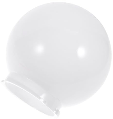 Kichvoe Pantallas de Lámparas Redonda de Acrílico Tipo Globo para Lámpara de Pared y Jardín, Fácil de Instalar, Protege la Bombilla