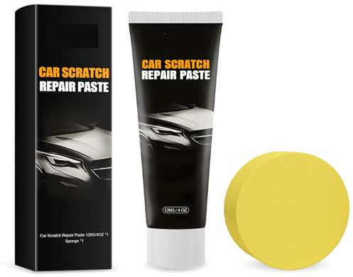 Efface Rayure Voiture,Crème de Réparation de Rayure de Voiture,Car Scratch Repair Paste Kit,Nettoyant Réparateur de Rayures Voitures,Cire de Rénovation Carrosserie,Polish Auto Rayures,120g