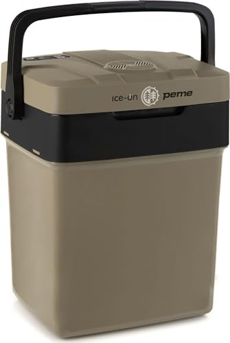 peme Essential Auto Kühlbox 25,7L - Elektrische Kühl- und Warmhaltebox, Dual Power 12V & 230V, Eco-Modus, USB-Ladefunktion, sichere Deckelverriegelung, für Auto, Boot, Camping