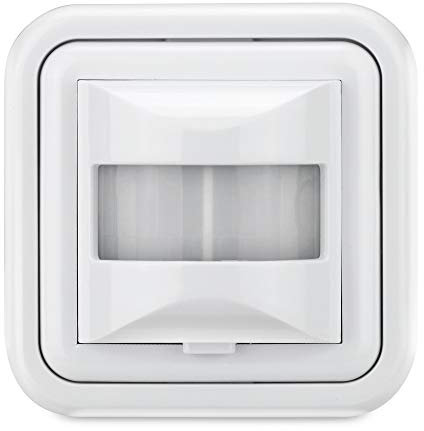 conecto rilevatore di movimento a parete a infrarossi, angolo di rilevamento 160°, montaggio a parete a incasso, IP20, bianco