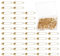 BOHUIZ 120 Stück Sicherheitsnadeln, 19 mm Gold Kleidung Sicherheitsnadeln Safety pins Metall Sicherheitsnadel für Kunsthandwerk Nähen DIY