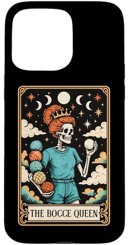 The Bocce Queen Bocce Ball Player Tarocchi Witchy Moon Custodia per iPhone 15 Pro Max