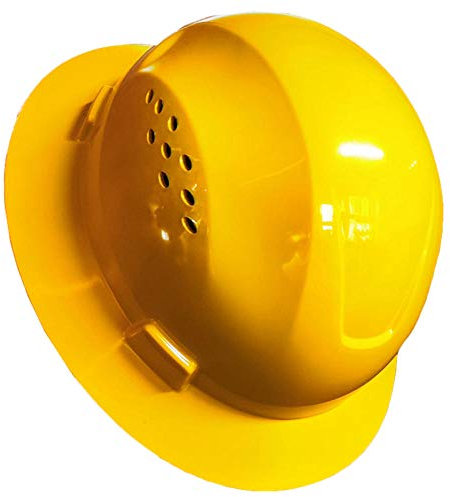 Vollkrempe Schutzhelm Mode Schutzhelm Summer Sunshade Leichte, hochfeste Arbeitskappenkonstruktion Eisenbahnmetallurgiemine-GELB