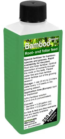 GREEN24 Fertilizzante liquido per bambù Concime HIGHTECH per bambù ed erba 250ml