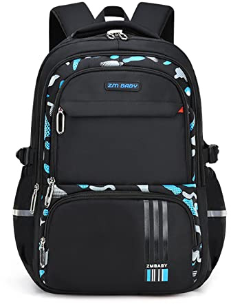 Amythe Mochilas Escolares para Adolescentes Niños, Mochila Escolar Grande de Nailon para Niño Mochila Informal para Primaria y Secundaria de Grados 3 a 9