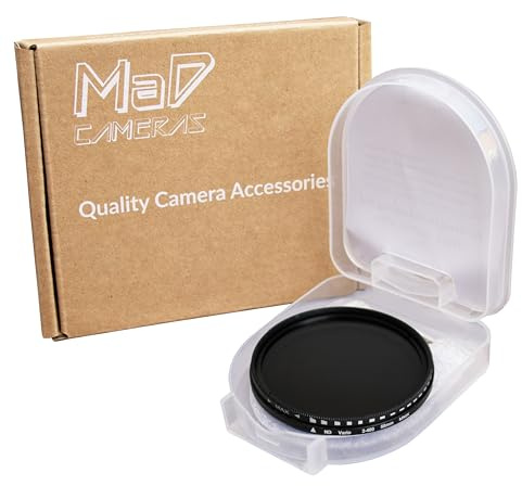 MaD Cameras 52mm ND2–ND400 Variabler ND-Filter für DSLR – Ideal für Langzeitbelichtung & Bewegungseffekte