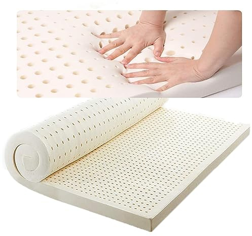 ARyako 100% Latex Topper - Comfort Mattress Topper Made - Natural Latex Topper,3in,180 x 200 cm