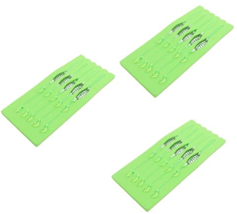 Happyyami 15stücke Teiliges Angelhaken Mit Feder Und Hochkohlenstoffstahl Anti-verwicklungs-doppelhaken Für Karpfenangeln Für EEL Und Bighead Carp Inkl Perlen Zur Stabilisierung Der