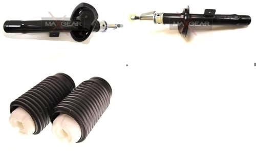 2x Maxgear Stoßdämpfer+Protection Kit Vorderachse | 11-0264 + 11-0265 + 72-1208 Kompatibel mit 206 CC (2D),206 Schrägheck (2A/C),206 SW (2E/K),206 (2L_, 2M_)