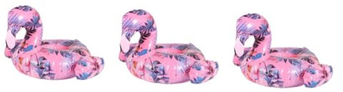 BESTonZON 3stücke Aufblasbarer Flamingo Getränkehalter Für Pool Und Strand Wasserdichter Schwimmender Bierflaschenhalter Mit Lustigem Design Für Sommerpartys Und Entspannung Im Wasser