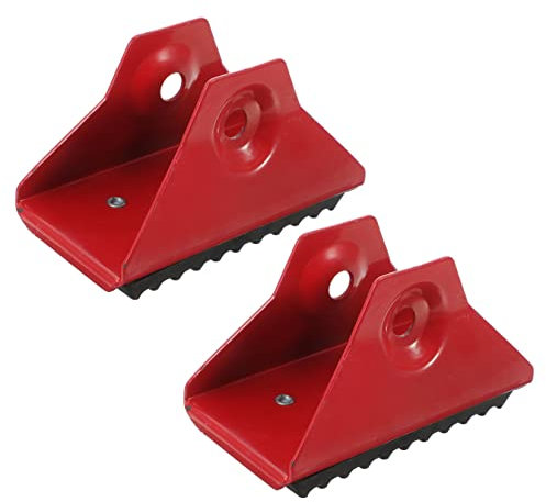 Veemoon 2pcs Ladder Feet Pads Non Slip Rubber Protective Covers with Iron Base Enhancing Stability and Safety for Extension Ladders in Home and DIY Use
