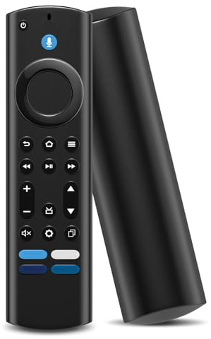 Ersatz Sprachfernbedienung, Sanicata (4th Gen) Ersatz Fernbedienung mit Sprachfunktion Passend für AMZ-Fire-TV s-tick/Cube/Lite/2 Gen/3 Gen/4K/4K MAX, für Insignia/Pioneer Smart TVs