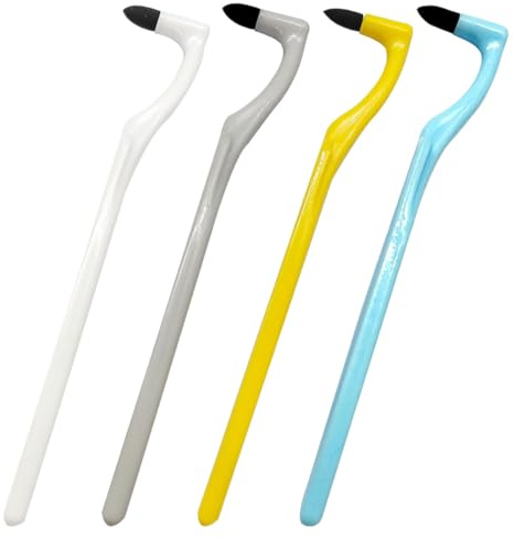 JUGUTA 4 Pezzi Rimozione Tartaro Denti, Smacchiatore Denti Professionale,Tooth Stain Eraser,Utilizzato Per Rimuovere La Placca Dentale Da Caffè, Tè, Tabacco E Bevande Di Cola(4 Colori)