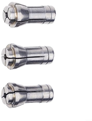 Niceminiwall Set di 3 pinze di serraggio per rettificatrice, mandrini per incisione in lega, parti di ricambio da 3 mm e 6 mm, compatibili con vari strumenti per smerigliatrice elettrica per la