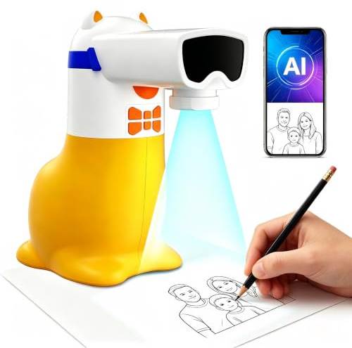 Yoturetoys AI Drawing Projector for Kids, Birthday Gift Toy, Ages 5-12