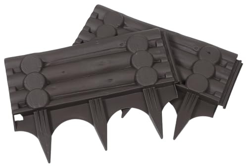SEWOART 2 Pièces Bordure Jardin Plastique Résistante Aux Intempéries Clôture Décorative Extérieure pour Pelouse et Parterre Barrière Horticole pour Protection Végétale et Délimitation