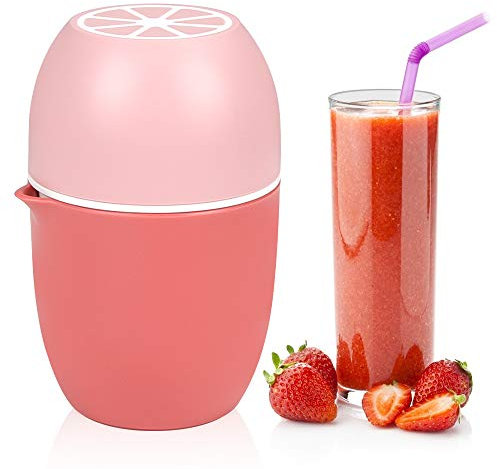 Zitronenpresse,Saftpresse Manuell Entsafter,Zitronenpresse Handpresse,Limettenpresse Zitruspresse in Zitronenform,Früchtepresse für Zitronen/Limetten/Apfelsinnen/citrus/Grapfruit - Rosa