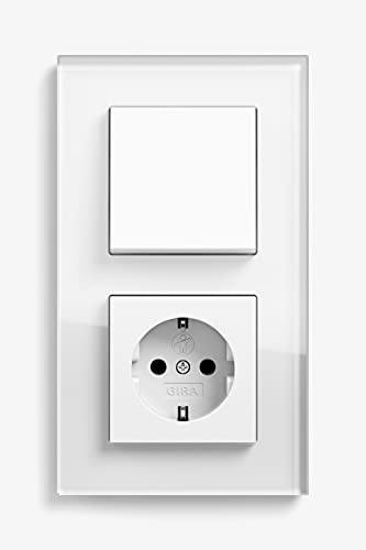 GIRA Esprit Weiß: Steckdose 16A, Schuko, Kunststoff, Elektroinstallation, Steckdosen-Set, Weiß