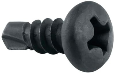 KNM Trade Vis Autoperceuse TEX Métal PH2 3.5x9.5 mm | acier carbone, profil filetage métal, métal jusqu'à 2 mm, anticorrosion, pointe de perçage