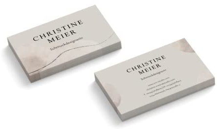 Visitenkarten | 350 g Qualitätsdruck | 2-seitig | Text sofort anpassen | 85 x 55 mm | sofort gestalten | Design Moon | hochwertig (250 Stück)