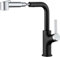 Lonheo Niederdruck Wasserhahn Küche Armatur Ausziehbar, Niederdruck Küchenarmatur mit Brause Ausziehbar für Boiler oder Kleinspeicher (Hochdruck, ‎‎Schwarz+chrom)