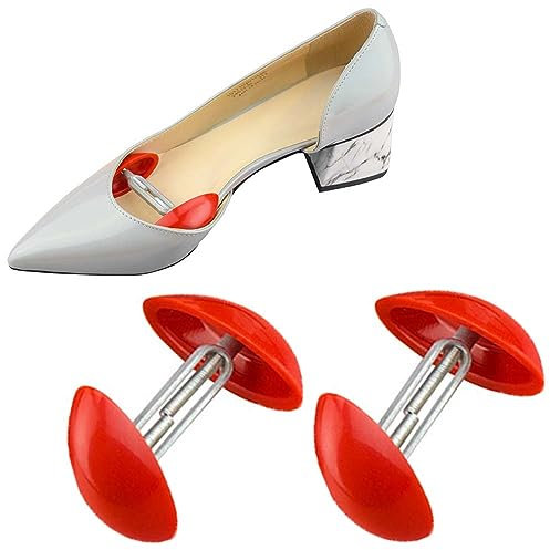 TOPXIAOBAO Shoe Stretcher Adjustable Red Shoe Stretchers Shaper Expander Shoe Widener Expander to Stretch Length Width Height for Wide Feet