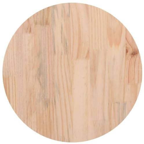 vidaXL Tischplatte Rund Ø30x3 cm Massivholz Kiefer