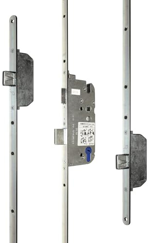 GU Secury Mehrfachverriegelung/Haustürschloss MR 2 mit Massivriegel, Dornmaß 65mm, Entfernung: 92mm, Stulp: 20mm, DIN Links/Rechts verwendbar (6-37510) incl. SN-TEC® Montageanleitung