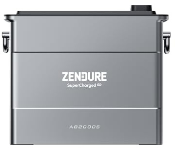 Zendure SolarFlow AB2000L, Batterie LiFePo4 1920 Wh, capacité Extensible 7680 Wh, IP65, Fonction Auto-Chauffante, Système d'extinction d'incendie par Aérosol