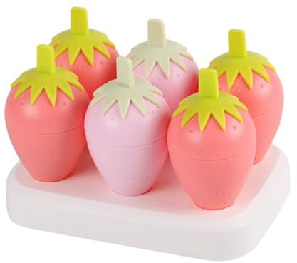 Cabilock 6cuadrículas Moldes Para Helado De Rejillas Molde Para Paletas Diseño De Dibujos Animados Hogar Verano